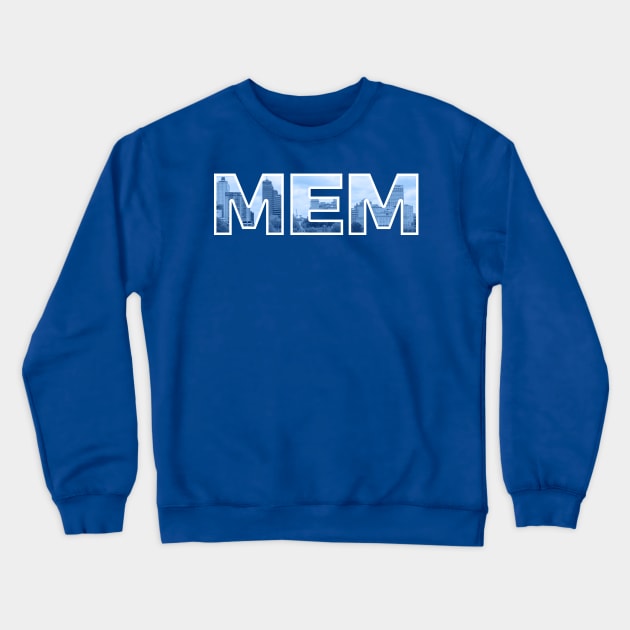 Memphis Grizzlies MEM Skyline Crewneck Sweatshirt by StupidHead